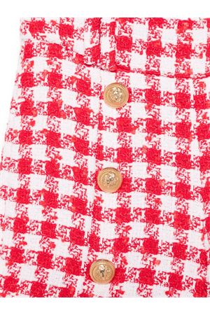 red viscose shorts BALMAIN PARIS KIDS | BW6A69E0203100RO